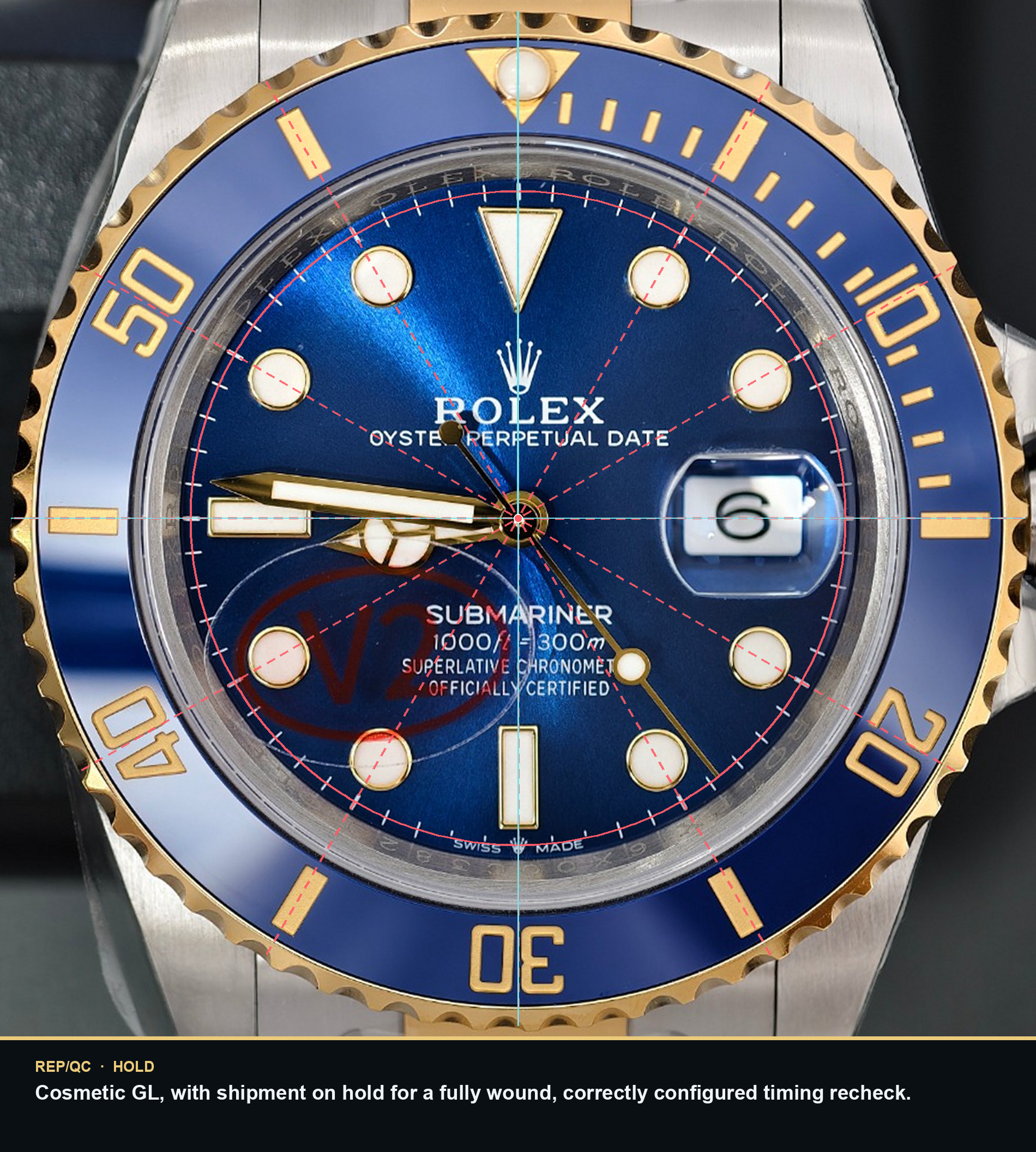 VSF Bluesy C382 dial alignment summary