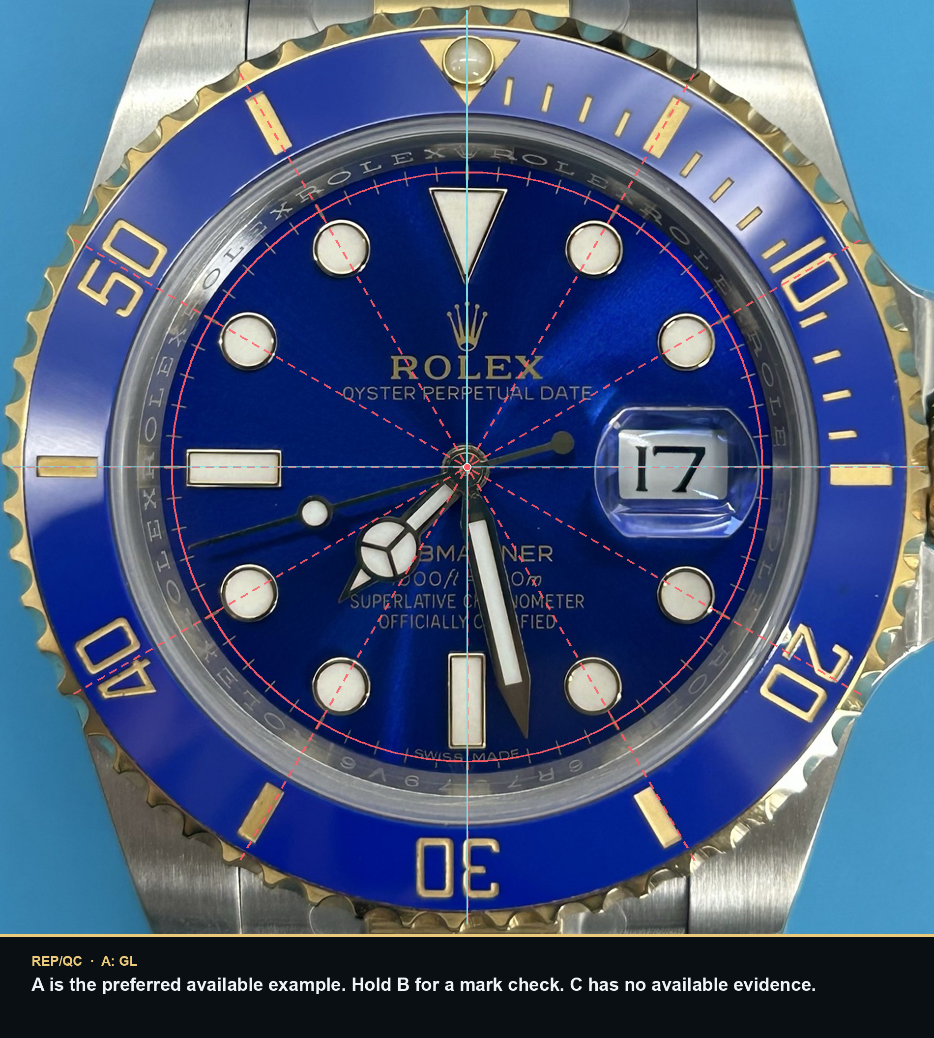 Bluesy comparison dial alignment summary