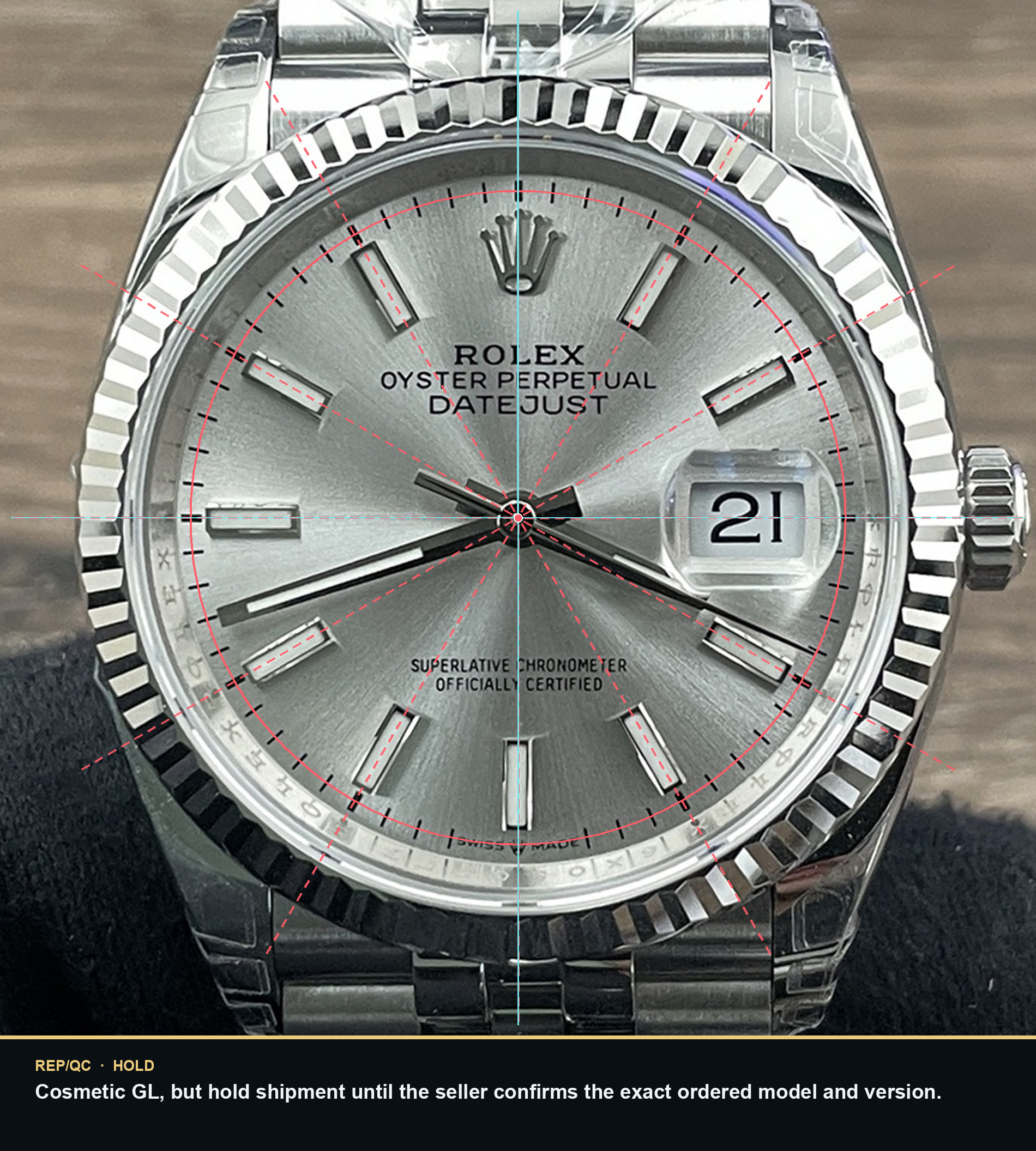 Datejust 36 dial alignment summary