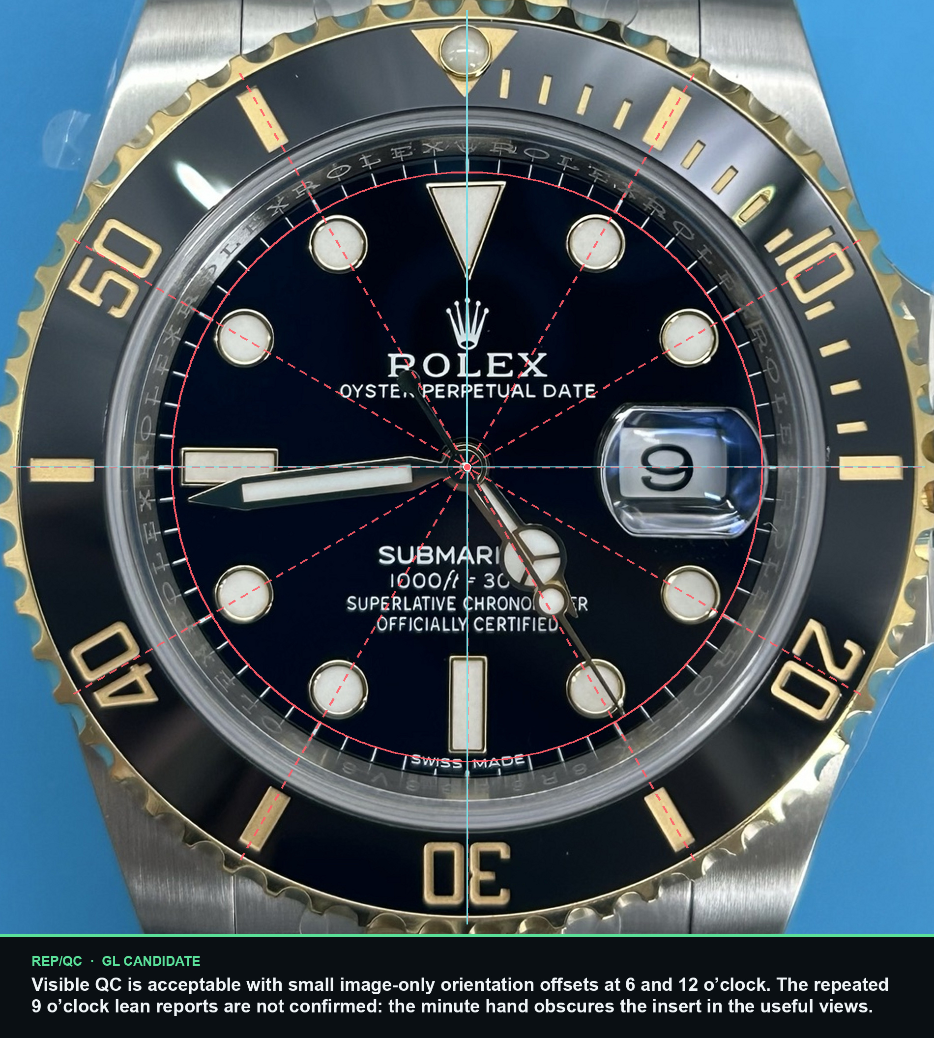 RGF 40间金黑水鬼 增重 6R6336V6 dial alignment summary
